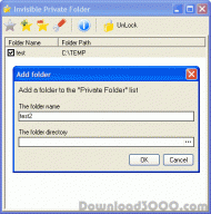Invisible Private Folder screenshot